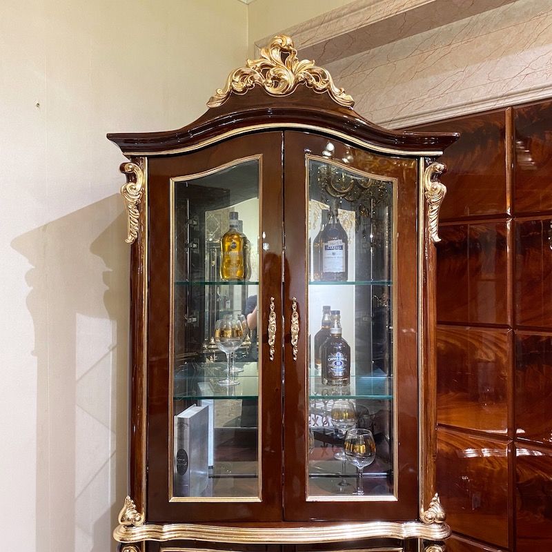 Italian Living Room Luxury Classic Wine Cabinet JF510