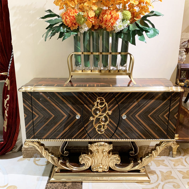 Luxury classic furniture gold leaf decoration JF40