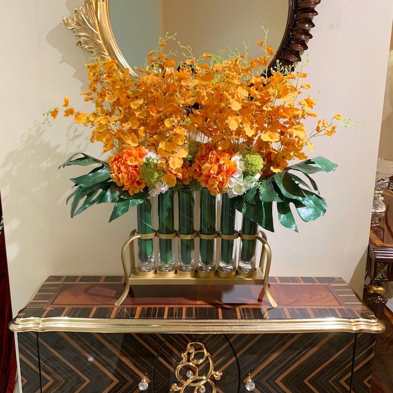 Luxury Furniture Classics Sideboard Gold Leaf Decoration-James Bond Furniture