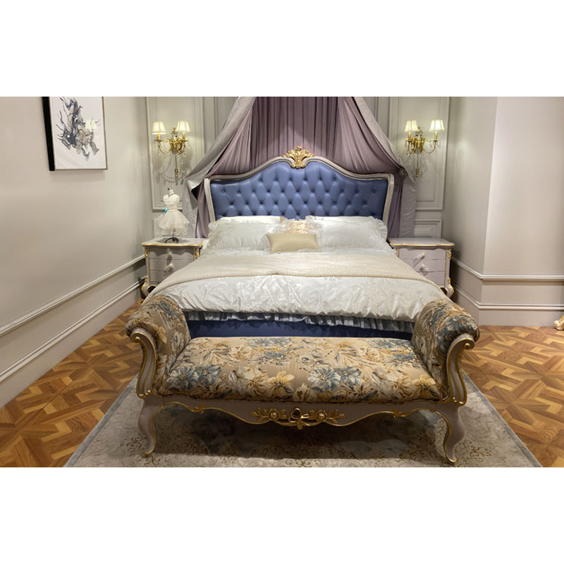 Italian bedroom furniture high quality elegant series classic bed