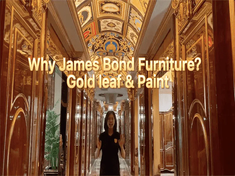 Why James Bond furniture? About gold leaf and paint