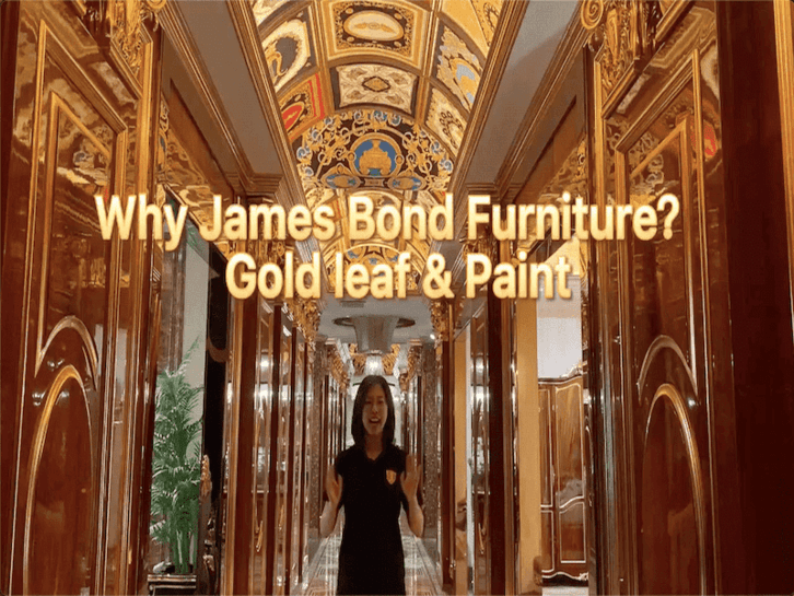 Why James Bond furniture? About gold leaf and paint