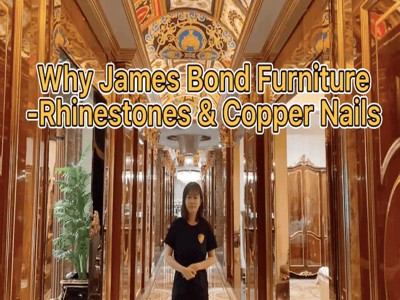Why James Bond furniture? About rhinestones and copper nails