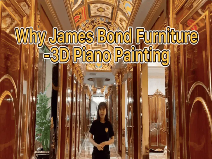 Why James Bond furniture? About 3D piano painting