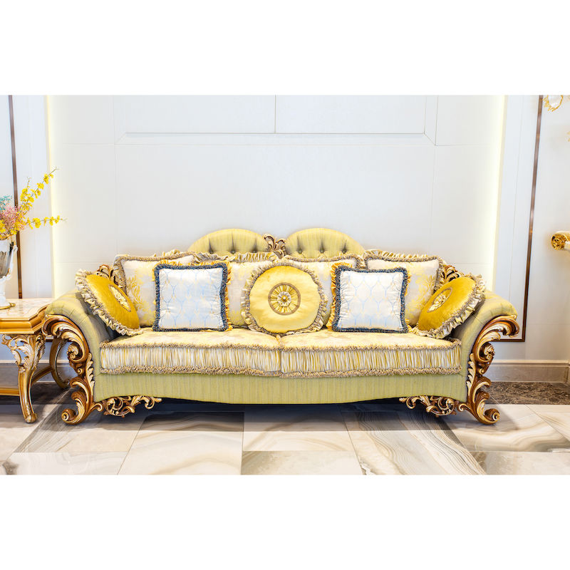 James Bond Furniture Classic Style Sofa Furniture 14k Gold P7131