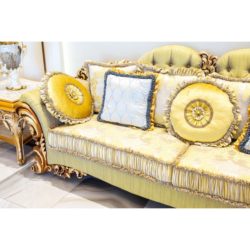 James Bond Furniture Classic Style Sofa Furniture 14k Gold P7131