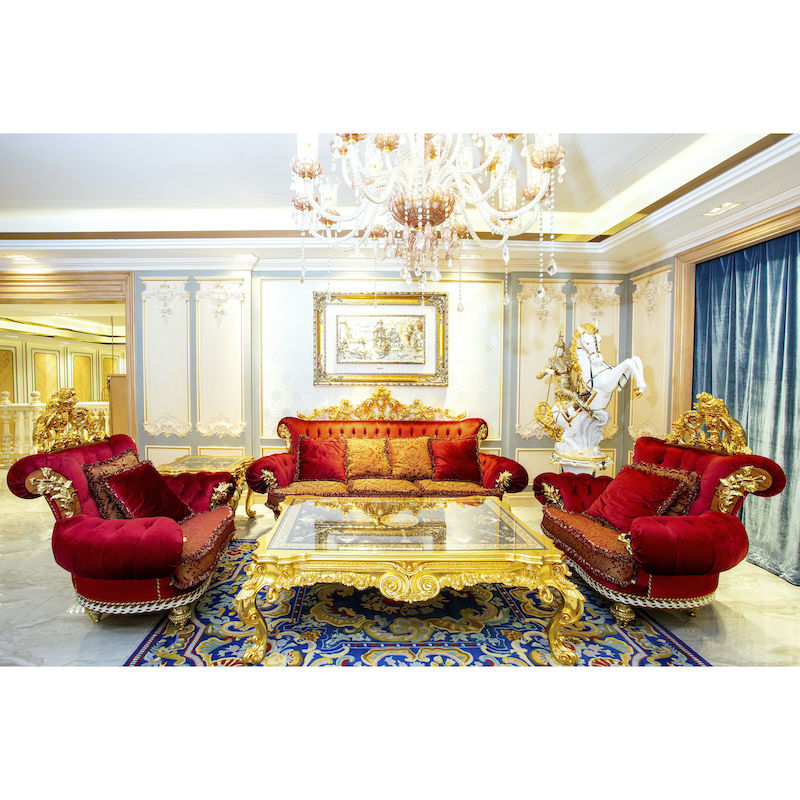 Luxury Italian Furniture Classic Luxury Sofa Set AS6161