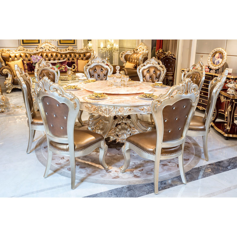 Luxury Furniture-Hand Carved Classic Dining Table JP712