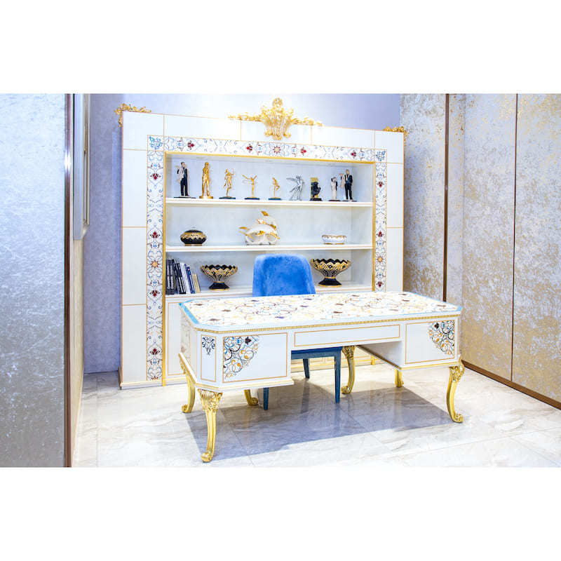 High-End Italian Furniture Rare Shell Desk Set