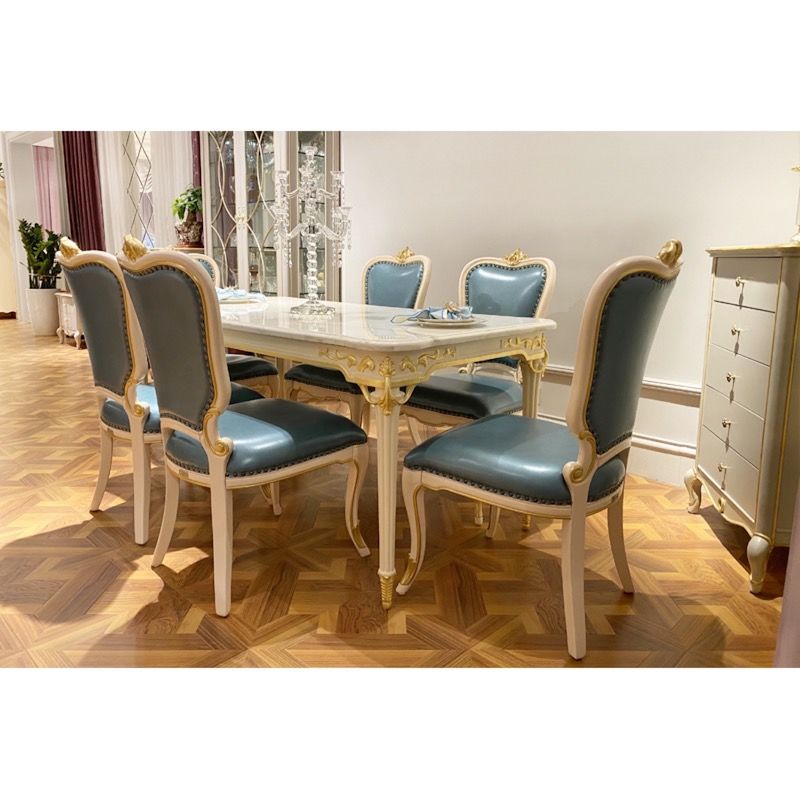 Classic Dining Room Furniture T-932a-1 With Marble Table Top