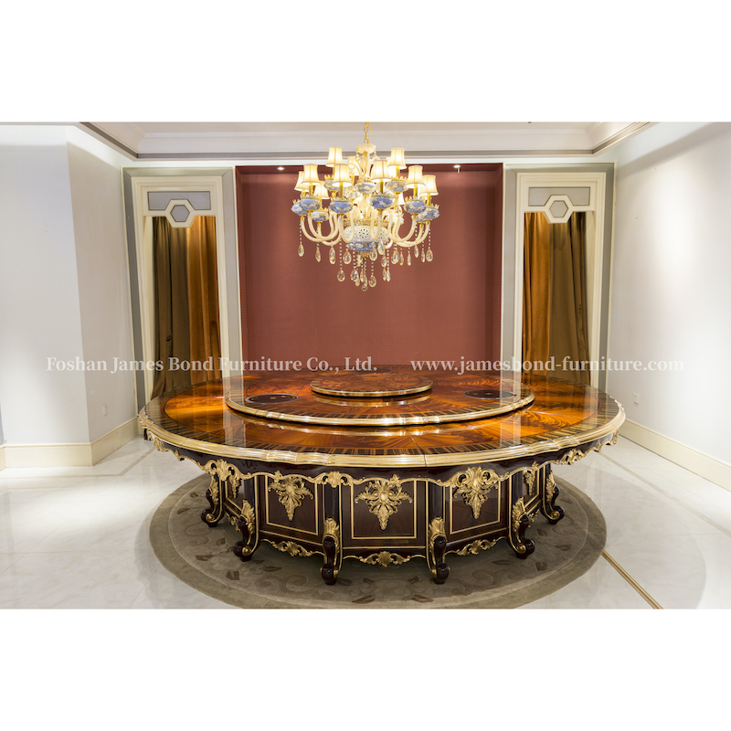 Large Electric Classic Round Table Can Accommodate 10-20 People