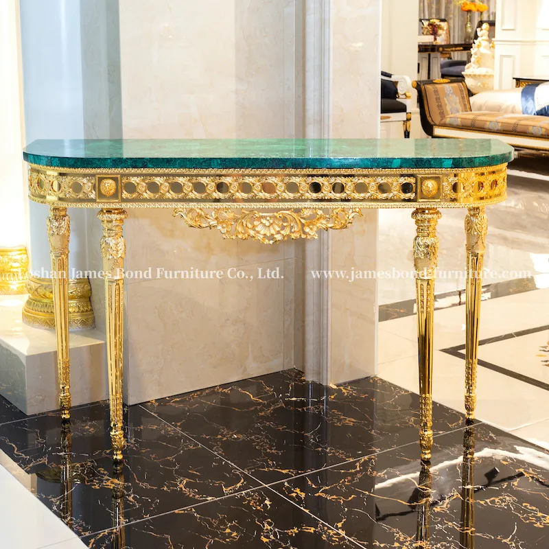 Luxury Furniture Hand-Carved Classic Console Table