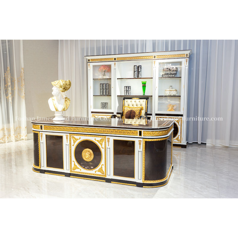Classic Luxury Bedroom Design-Gold Deluxe Desk Set
