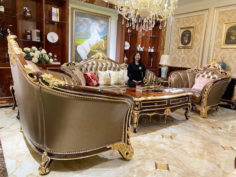 Luxury Italian classic sofa set A2829- from James Bond Furniture