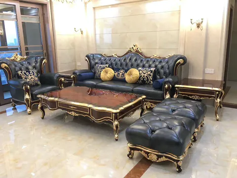 Beijing Customer Chose the Blue Series of Classic Italian Luxury Furniture