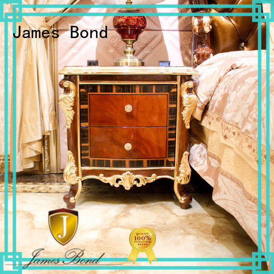 James Bond italian traditional bedside table factory direct supply for hotel