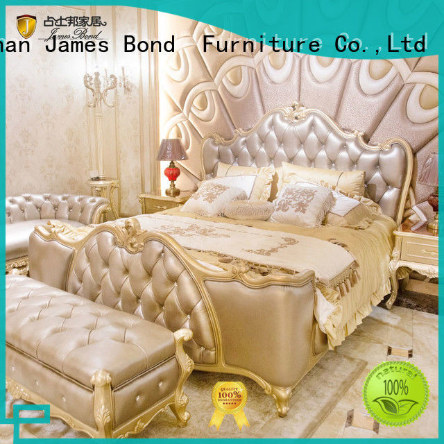James Bond luxury king size bedroom sets factory for hotel