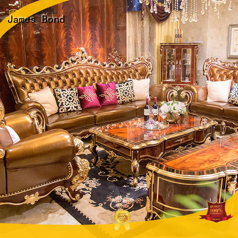 James Bond solid wood classic italian sofa series for home
