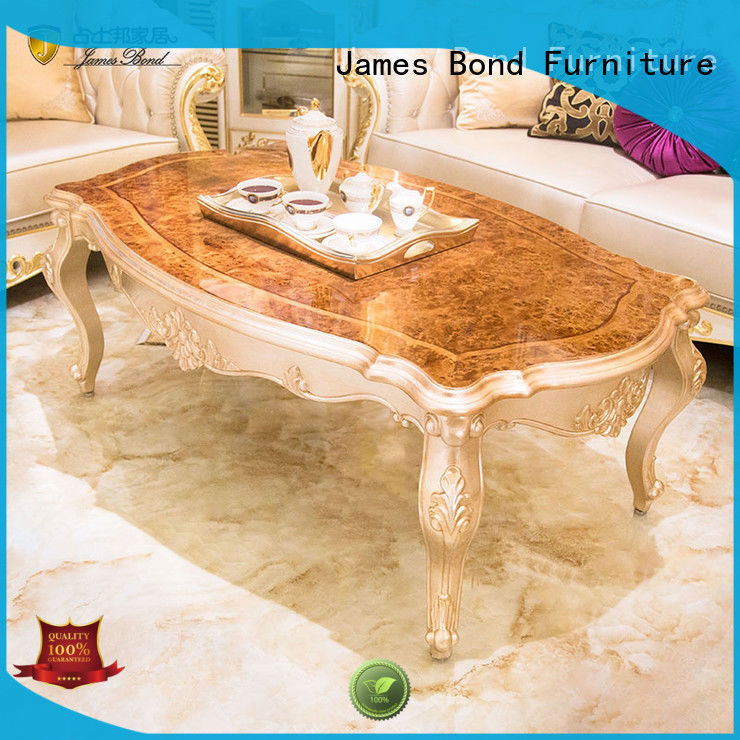 James Bond solid wood luxury coffee table supplier for restaurant