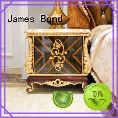 James Bond high quality traditional bedside table wholesale for hotel