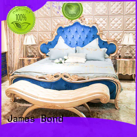 James Bond luxury bedroom sets factory for apartment