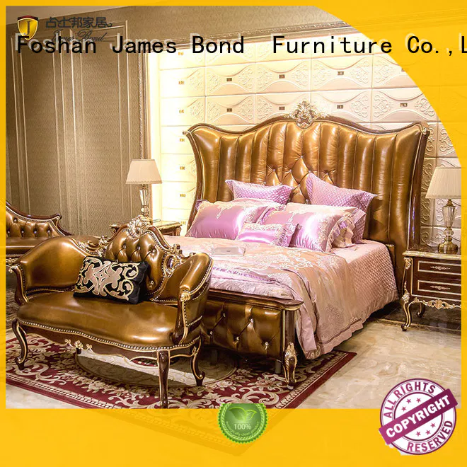 James Bond gorgeous luxury bedroom furniture from China for apartment