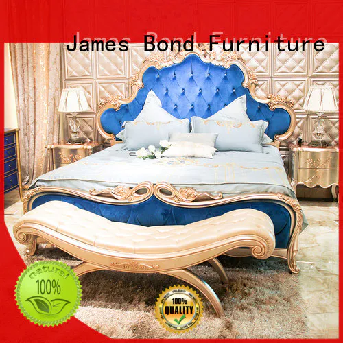 James Bond luxury king size bedroom sets factory price for home