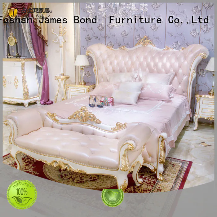 James Bond contemporary luxury king size bedroom sets from China for hotel