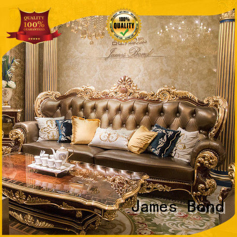 solid wood traditional sofa set series for hotel