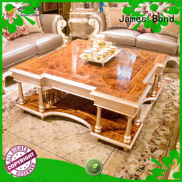 James Bond solid wood traditional wood coffee tables manufacturer for hotel