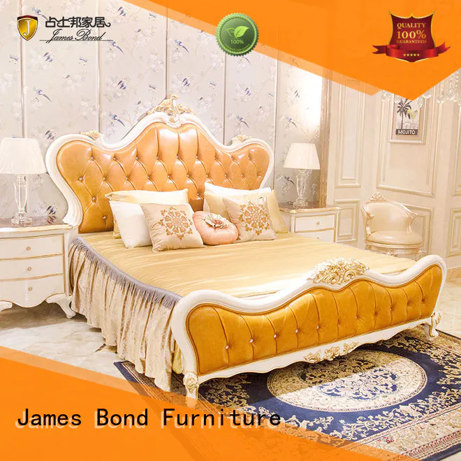 solid wood luxury bedroom furniture sets factory for apartment