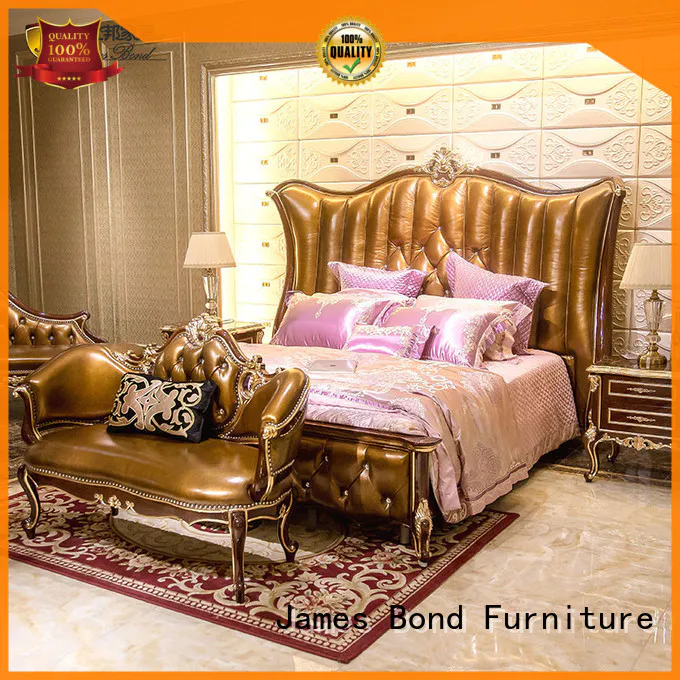 James Bond gorgeous traditional bed designs factory for villa