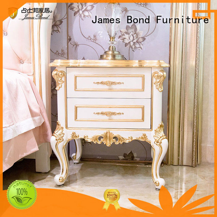 James Bond fashion classic bedside table wholesale for hotel