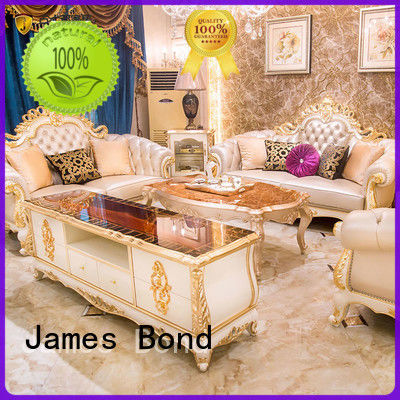 James Bond classical sofa styles 14k gold and solid Brown /off-white JF245