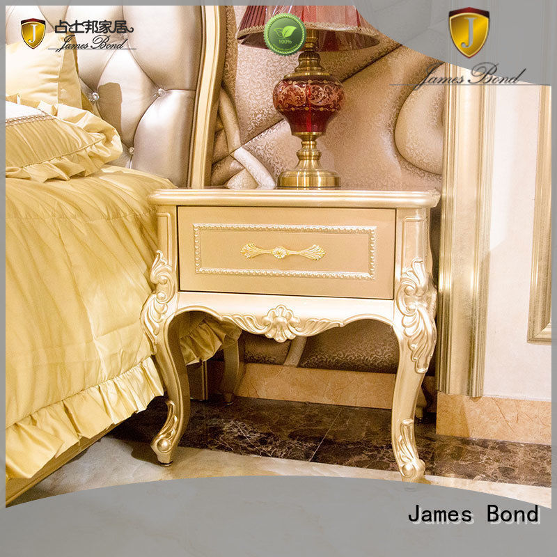 James Bond traditional bedside table wholesale for hotel