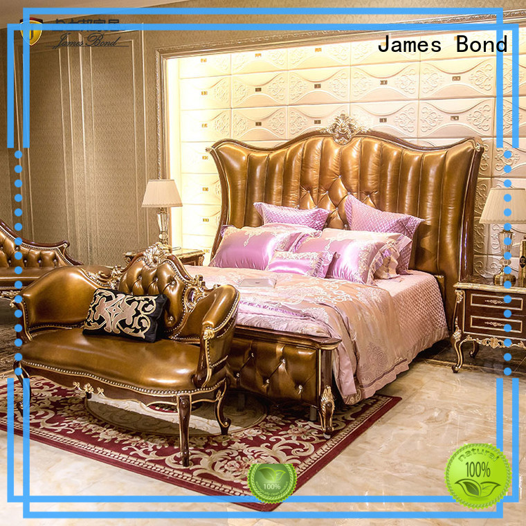James Bond durable classic bedroom furniture wholesale for villa