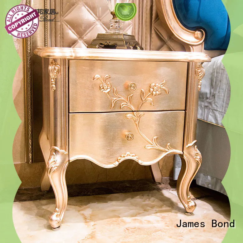 James Bond luxury classic bedside table factory direct supply for home