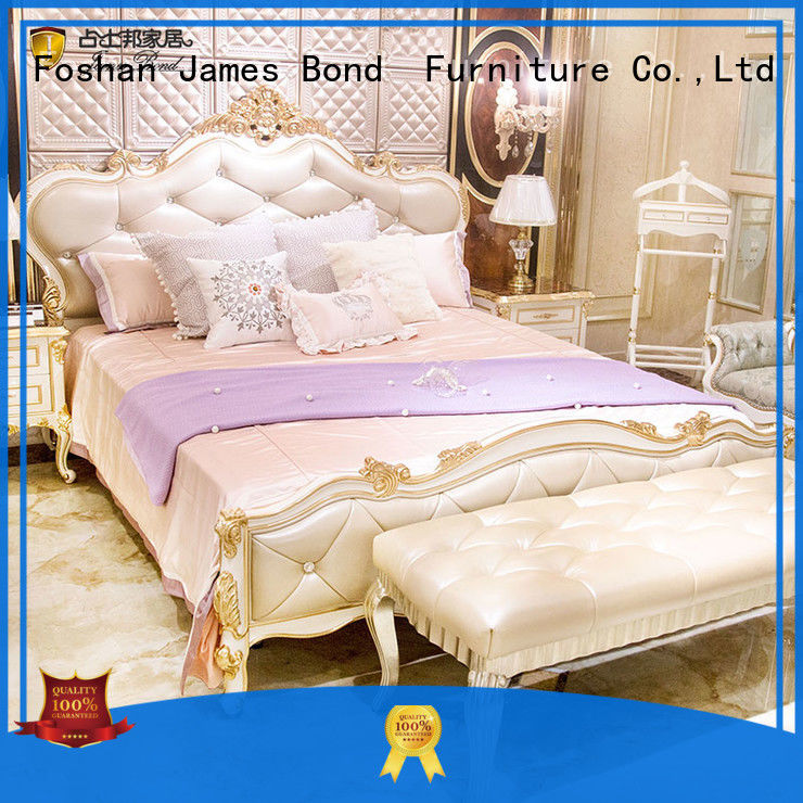 James Bond luxury bedroom furniture sets factory price for apartment