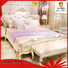 James Bond durable classic king size bed 14k gold for villa