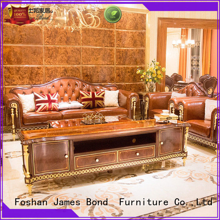 James Bond solid wood classic sofa wholesale for guest room