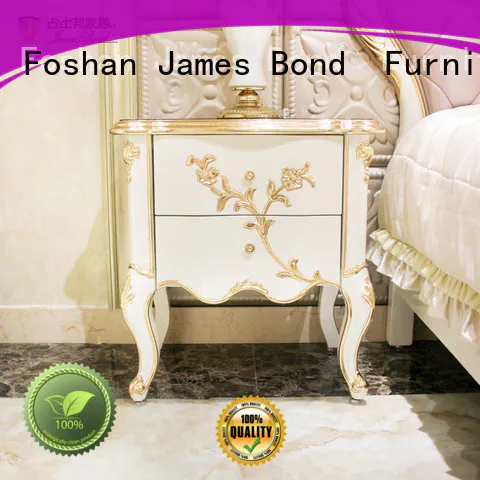 James Bond high quality traditional bedside table factory direct supply for hotel