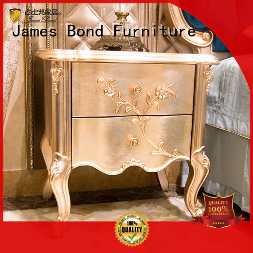 James Bond traditional bedside table factory direct supply for hotel