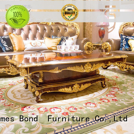 James Bond solid wood luxury coffee table supplier for guest room