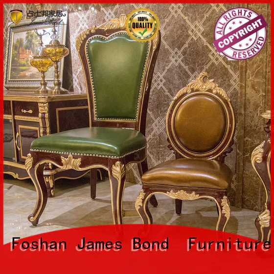 James Bond  classic children's dining chair 14k gold and solid wood Light brown JP650