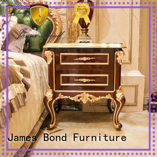 James Bond solid wood classic bedside table factory direct supply for apartment