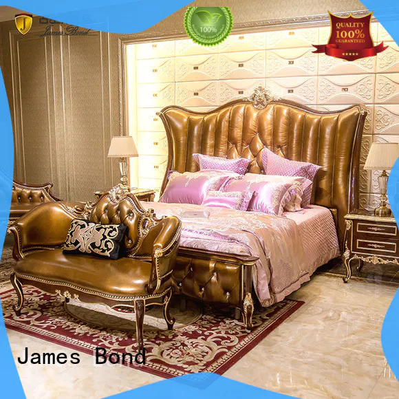 James Bond luxury king size bedroom sets factory price for hotel