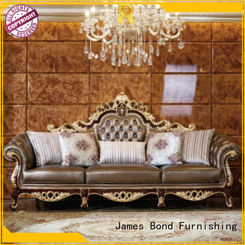 offwhite traditional classical brown luxury sofa James Bond
