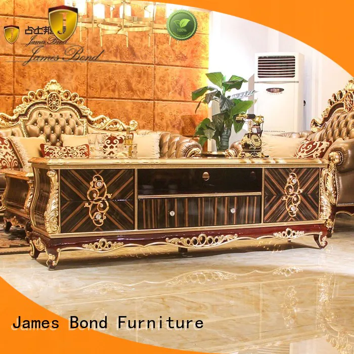 fashionable tv cabinet set gold use for hotel