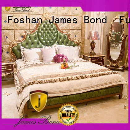 James Bond comfortable luxury king size bedroom sets factory for apartment