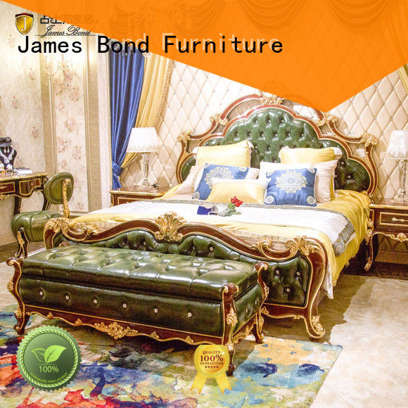 James Bond contemporary luxury king size bedroom sets from China for home